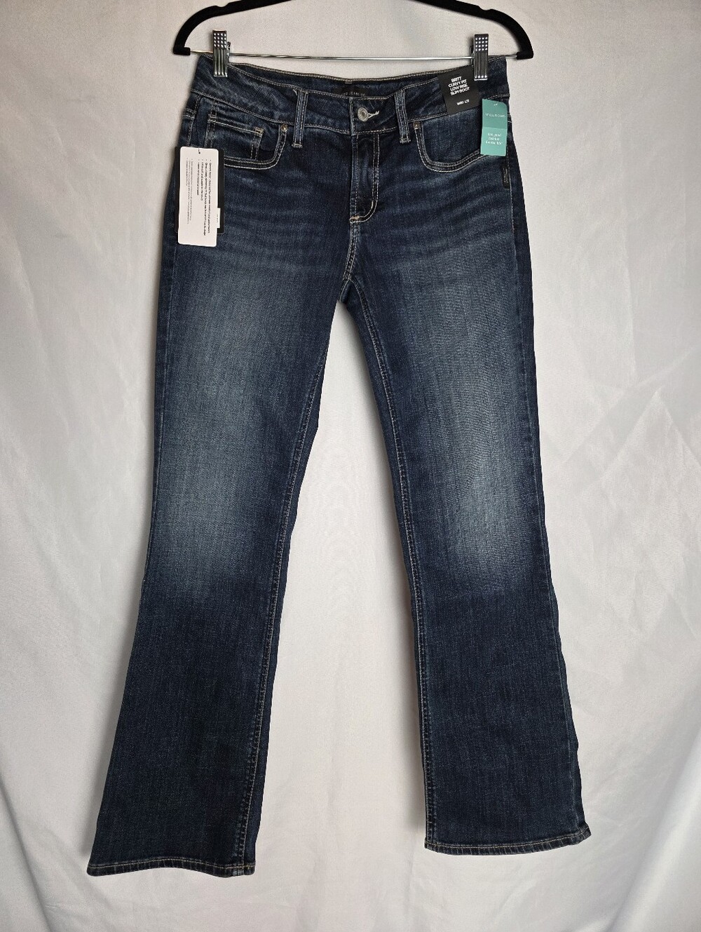 Silver Jeans Britt Curvy Fit Low Rise Slim Boot Women's Size 30x31 Read NWT